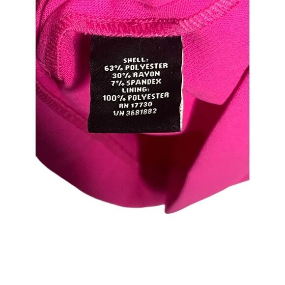 NWT Victoria Beckham Fuchsia Pink Jacquard Dress Women’s Size Small - Picture 5 of 7